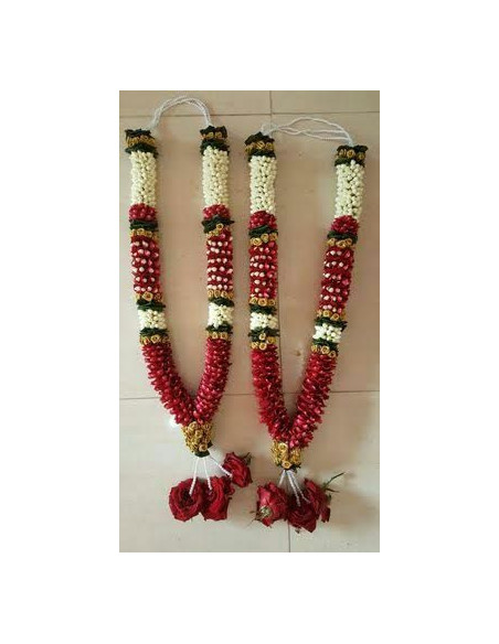 cozy red and white garland